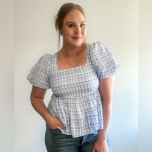 Plaid Blouse